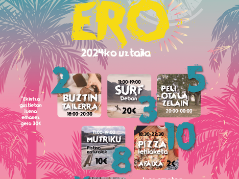 UDAERO aisialdi programan izena emateko epea zabalik dago