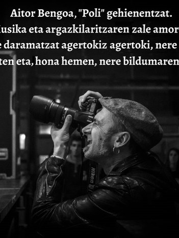 Argazki erakusketa: "Musika kontzertuak "Poli"ren ikuspegitik" Argazki erakusketa: "Musika kontzertuak "Poli"ren ikuspegitik"