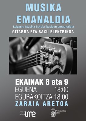 LEIZARRA MUSIKA ESKOLAKO IKASLEEN ENTZUNALDIA