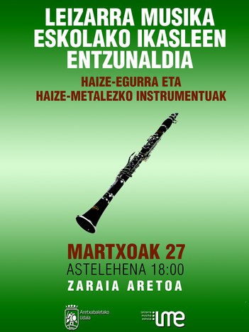 LEIZARRA MUSIKA ESKOLAKO IKASLEEN ENTZUNALDIA
