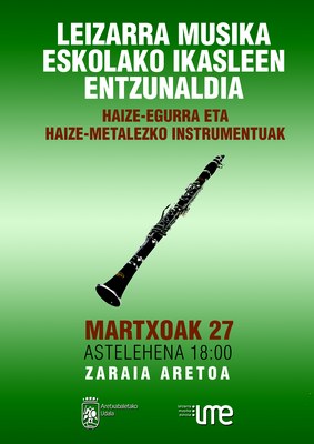 LEIZARRA MUSIKA ESKOLAKO IKASLEEN ENTZUNALDIA